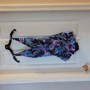 Ocean Dream black teal purple swim dress 10